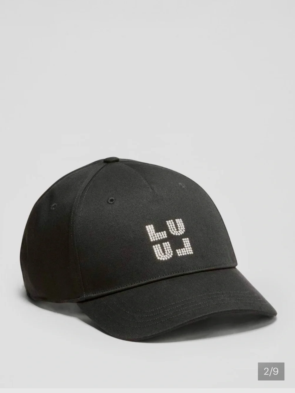 lululemon athletica Black Curved-Brim Baseball Cap with Reflective Logo - Picture 2 of 3